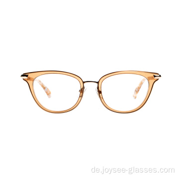 Cat Eye Trendy Fashion Design Full Rim Acetat optischer Rahmen